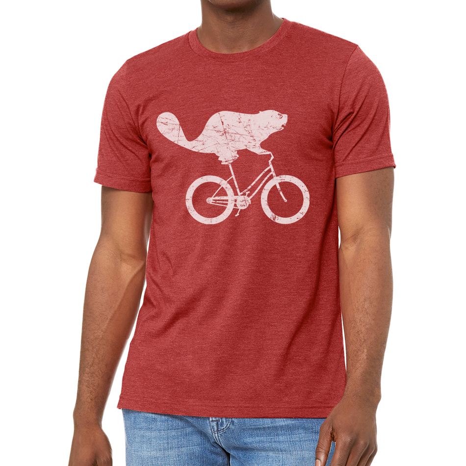 Beaverdale Bicycles Beaver Logo Unisex Heather CVC T-Shirt
