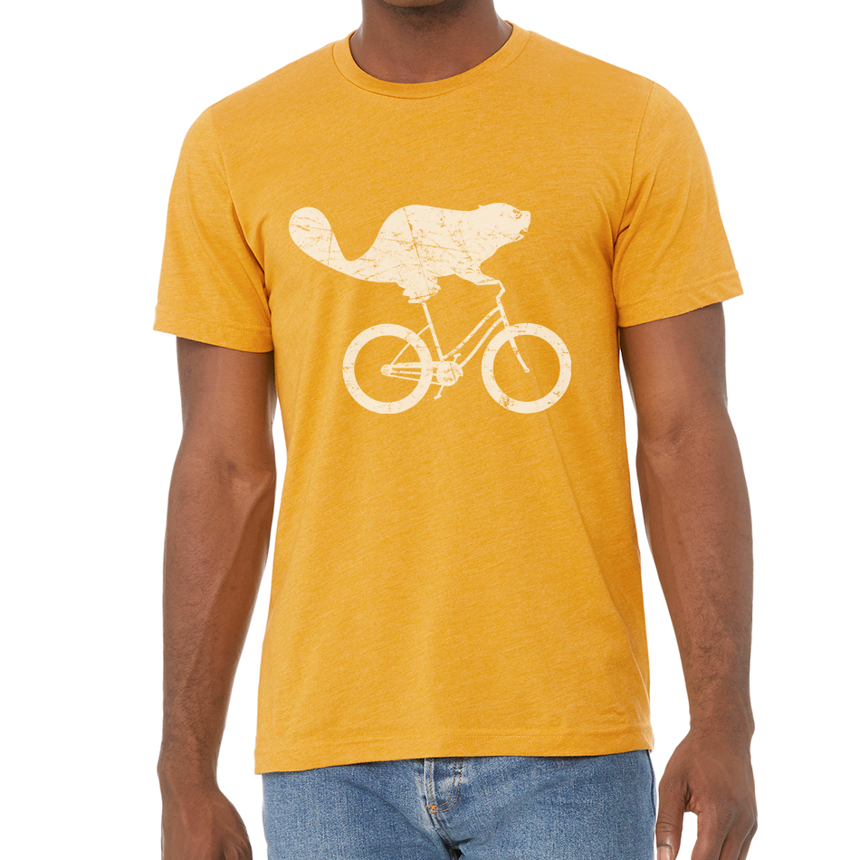 Beaverdale Bicycles Beaver Logo Unisex Heather CVC T-Shirt