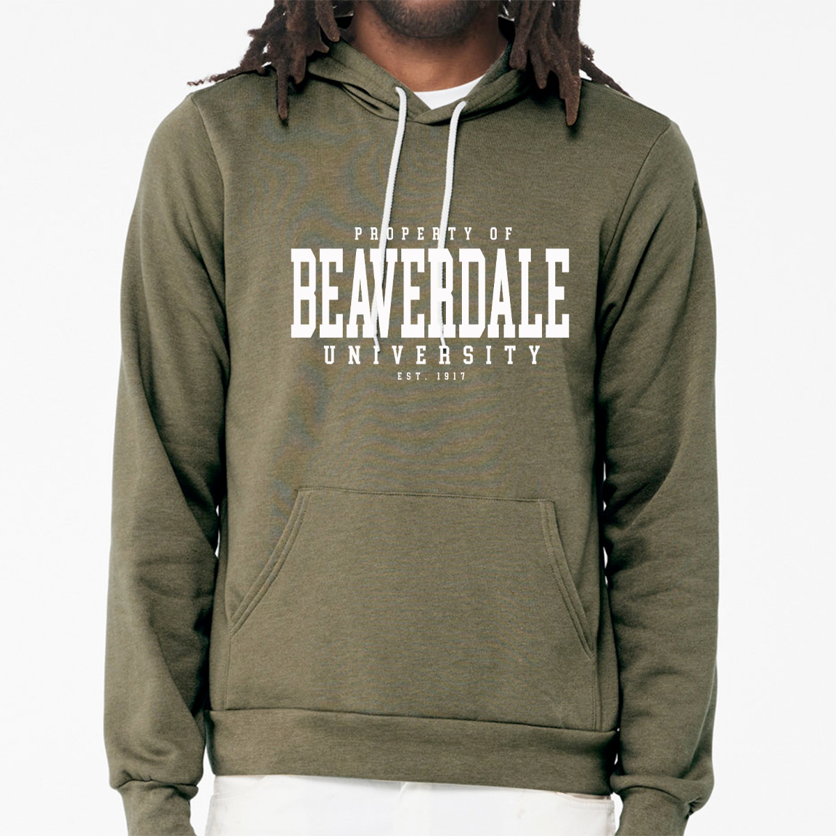 "Property of Beaverdale University" - Unisex Sponge Fleece Pullover Hoodie