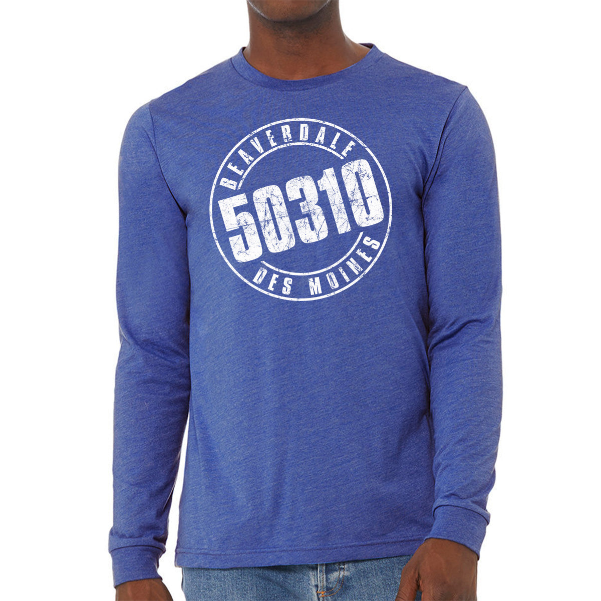 50310 Logo Unisex Heather CVC Long Sleeve T-Shirt