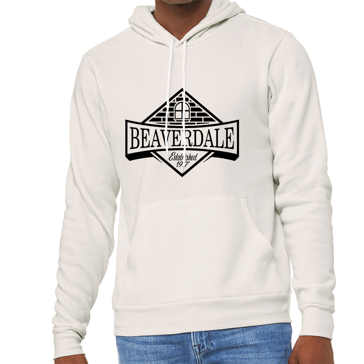 "Beaverdale Est. 1917 Crest" - Unisex Sponge Fleece Pullover Hoodie