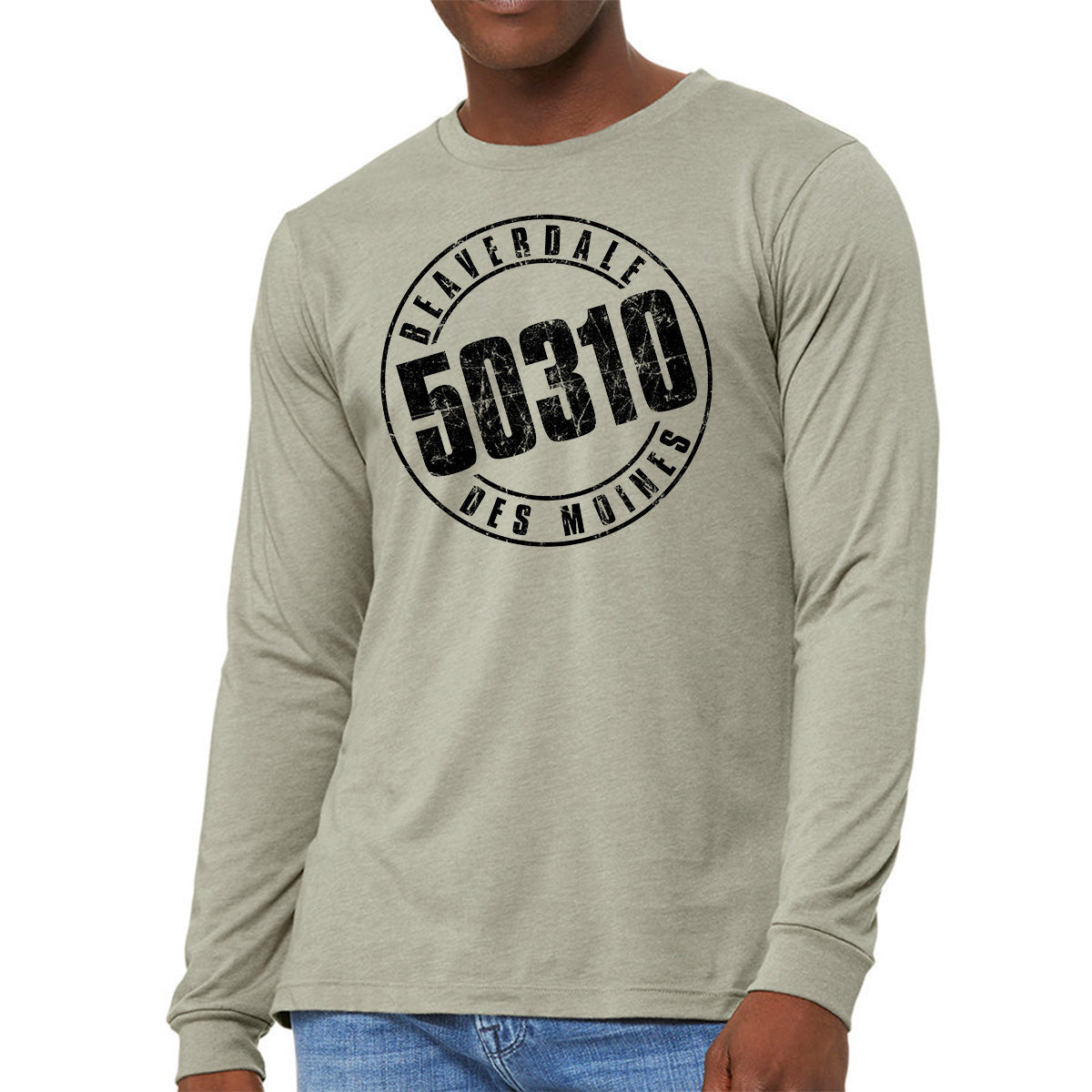 50310 Logo Unisex Heather CVC Long Sleeve T-Shirt