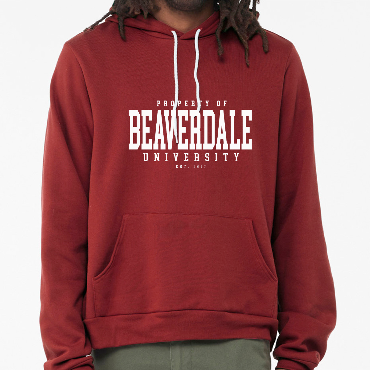 "Property of Beaverdale University" - Unisex Sponge Fleece Pullover Hoodie