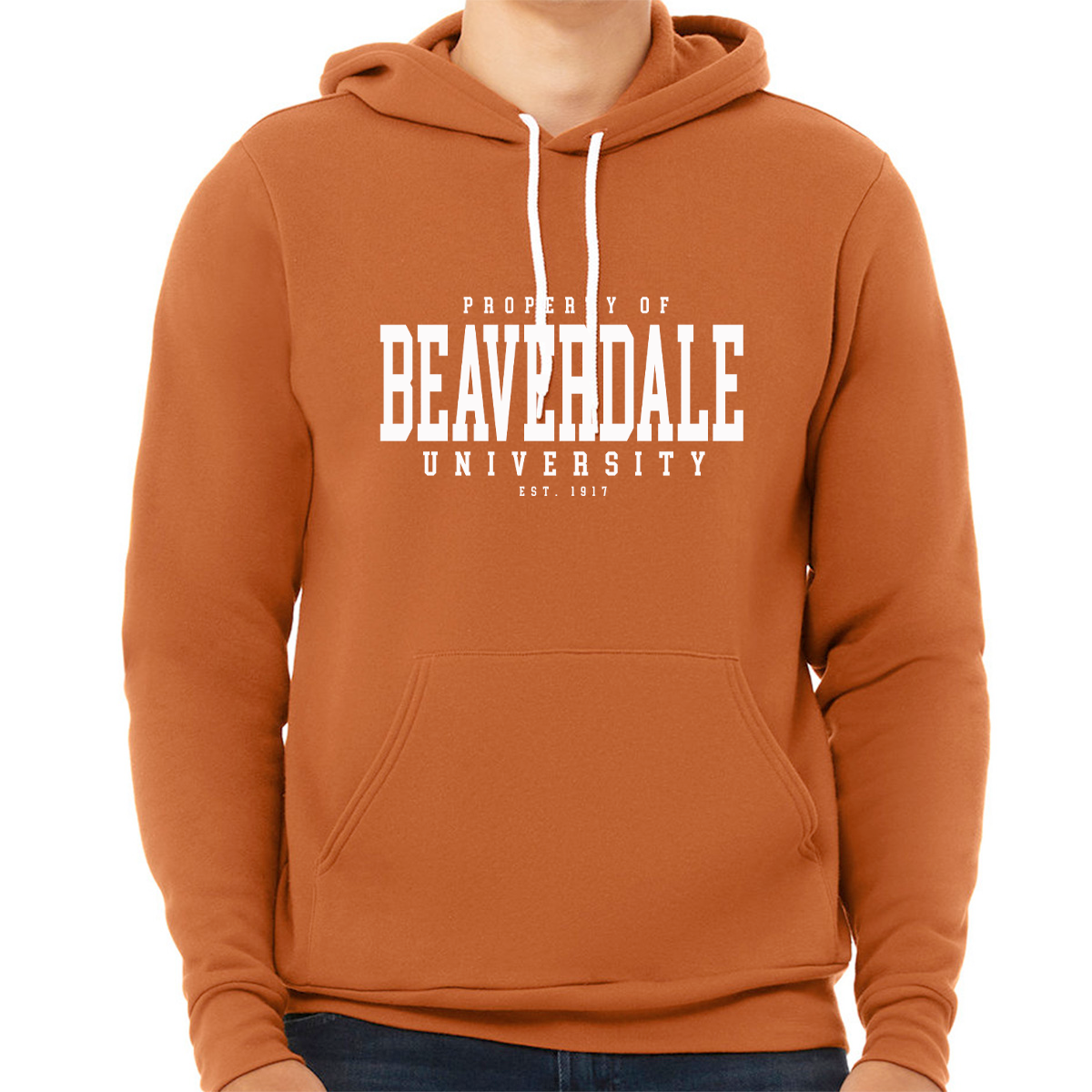 "Property of Beaverdale University" - Unisex Sponge Fleece Pullover Hoodie