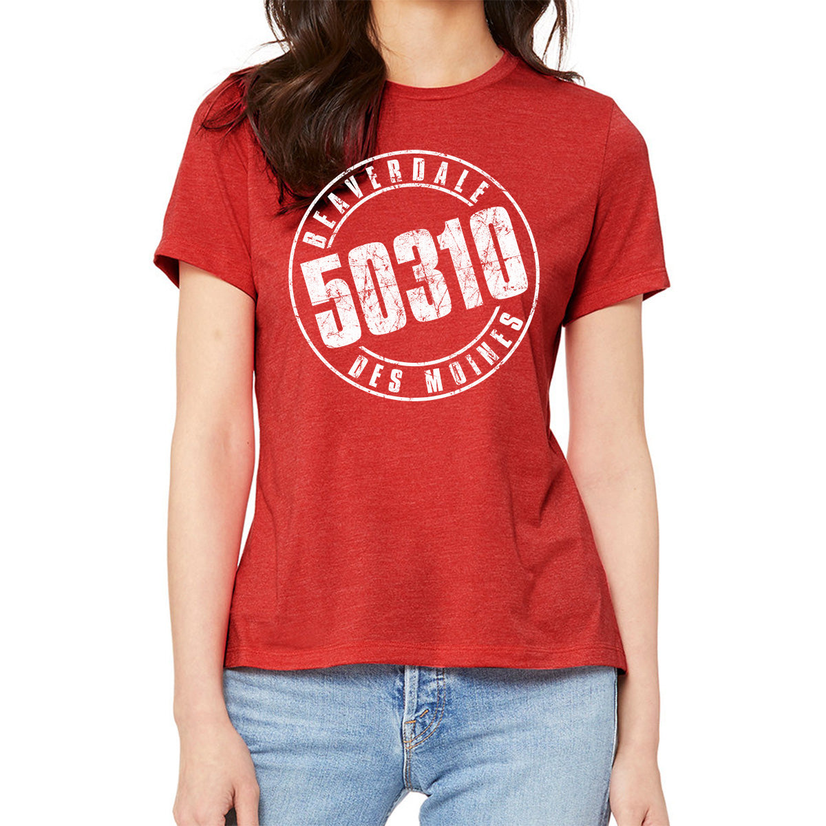 "50310" - Ladies' Relaxed Heather CVC Short-Sleeve T-Shirt