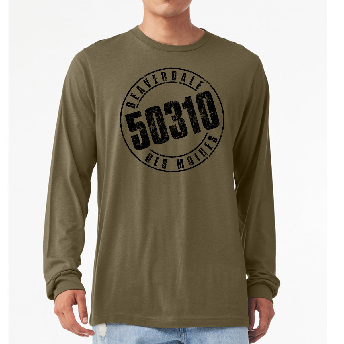 50310 Logo Unisex Heather CVC Long Sleeve T-Shirt