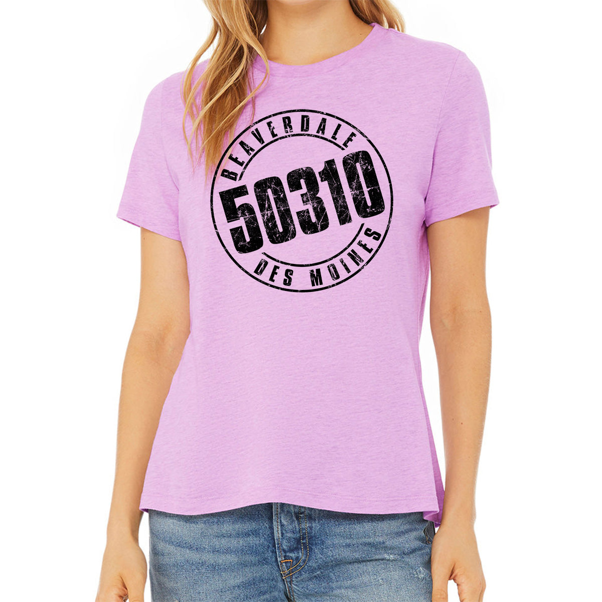 "50310" - Ladies' Relaxed Heather CVC Short-Sleeve T-Shirt