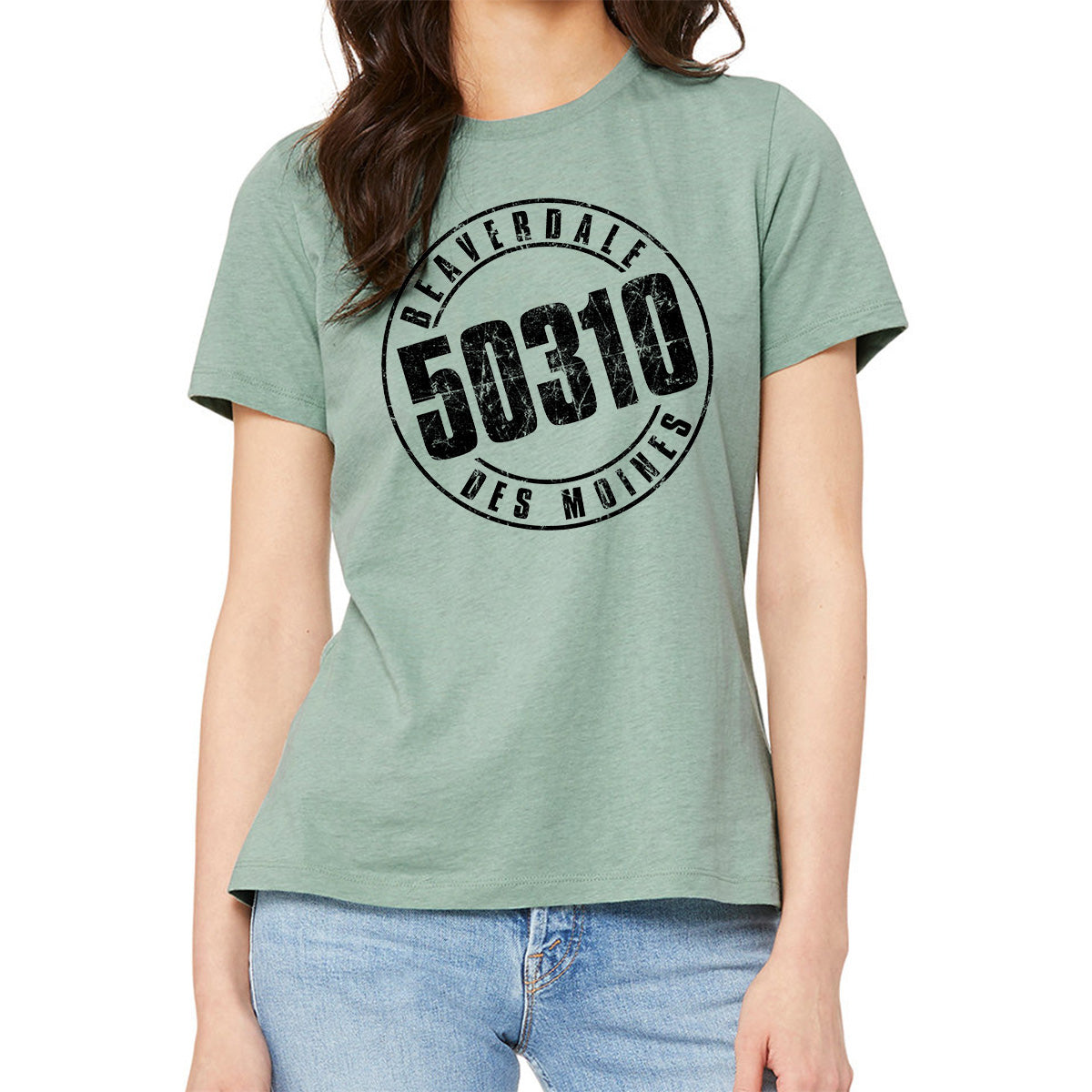 "50310" - Ladies' Relaxed Heather CVC Short-Sleeve T-Shirt