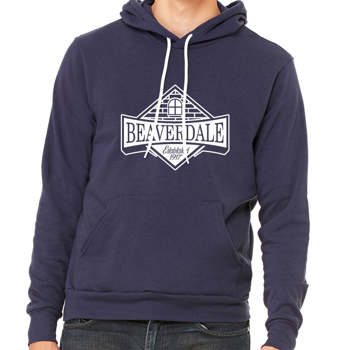 "Beaverdale Est. 1917 Crest" - Unisex Sponge Fleece Pullover Hoodie