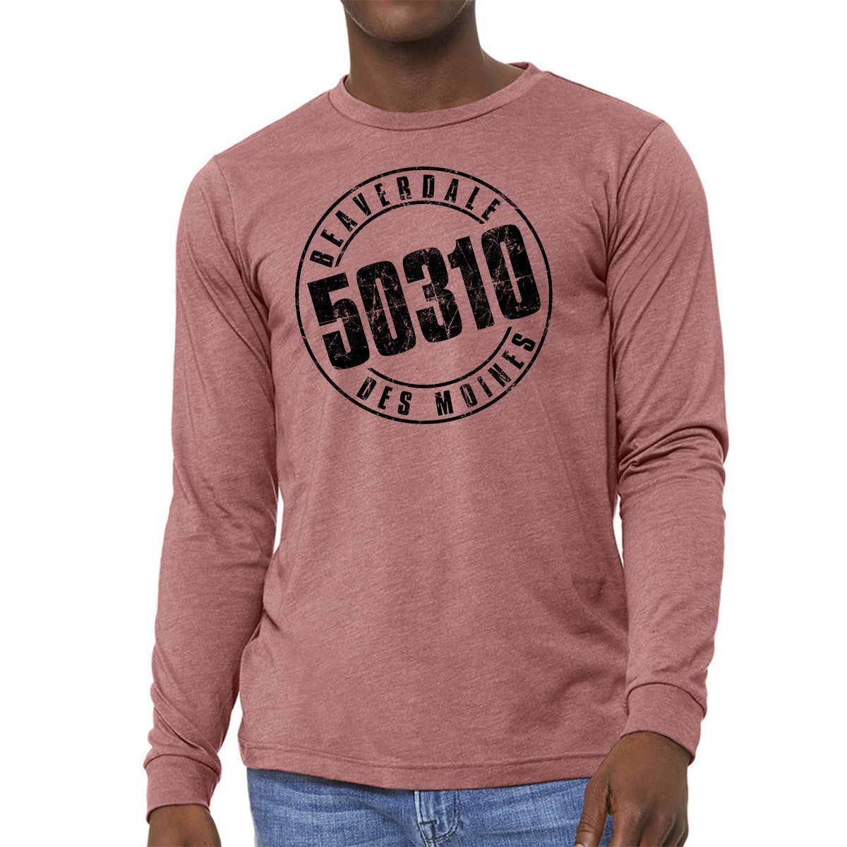 50310 Logo Unisex Heather CVC Long Sleeve T-Shirt