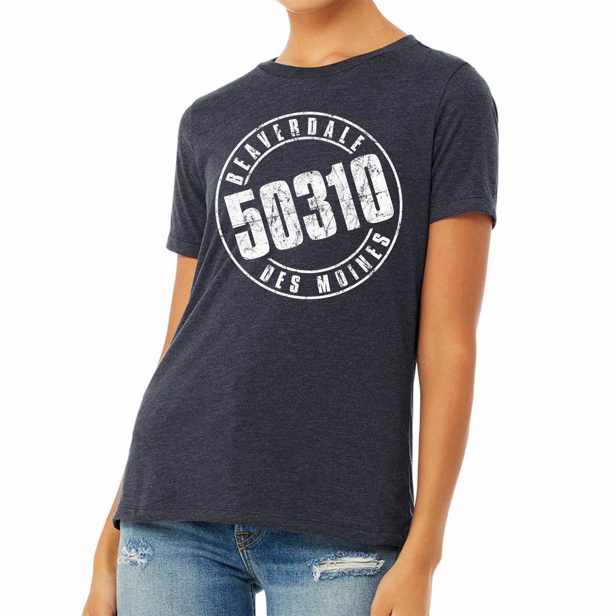 "50310" - Ladies' Relaxed Heather CVC Short-Sleeve T-Shirt