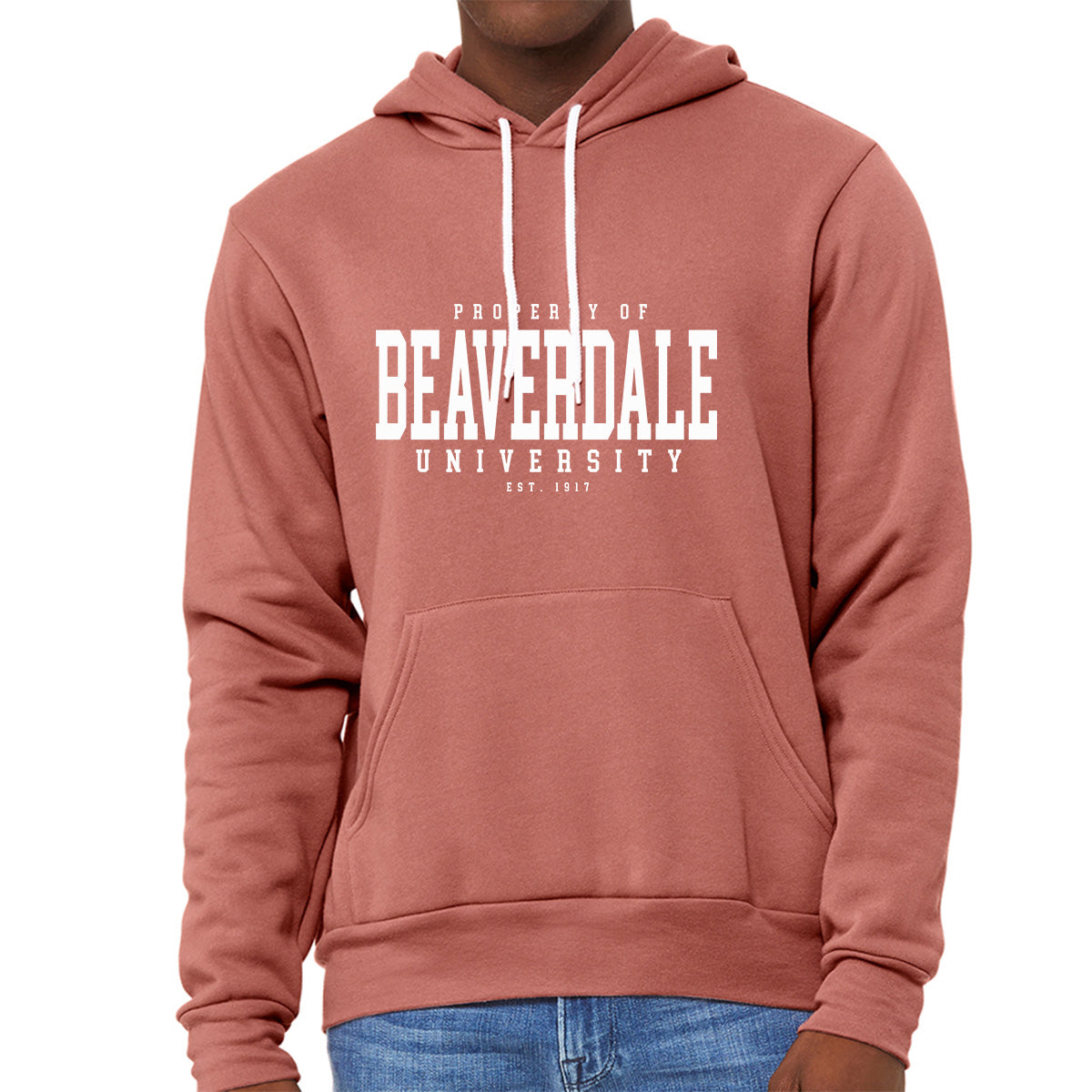 "Property of Beaverdale University" - Unisex Sponge Fleece Pullover Hoodie