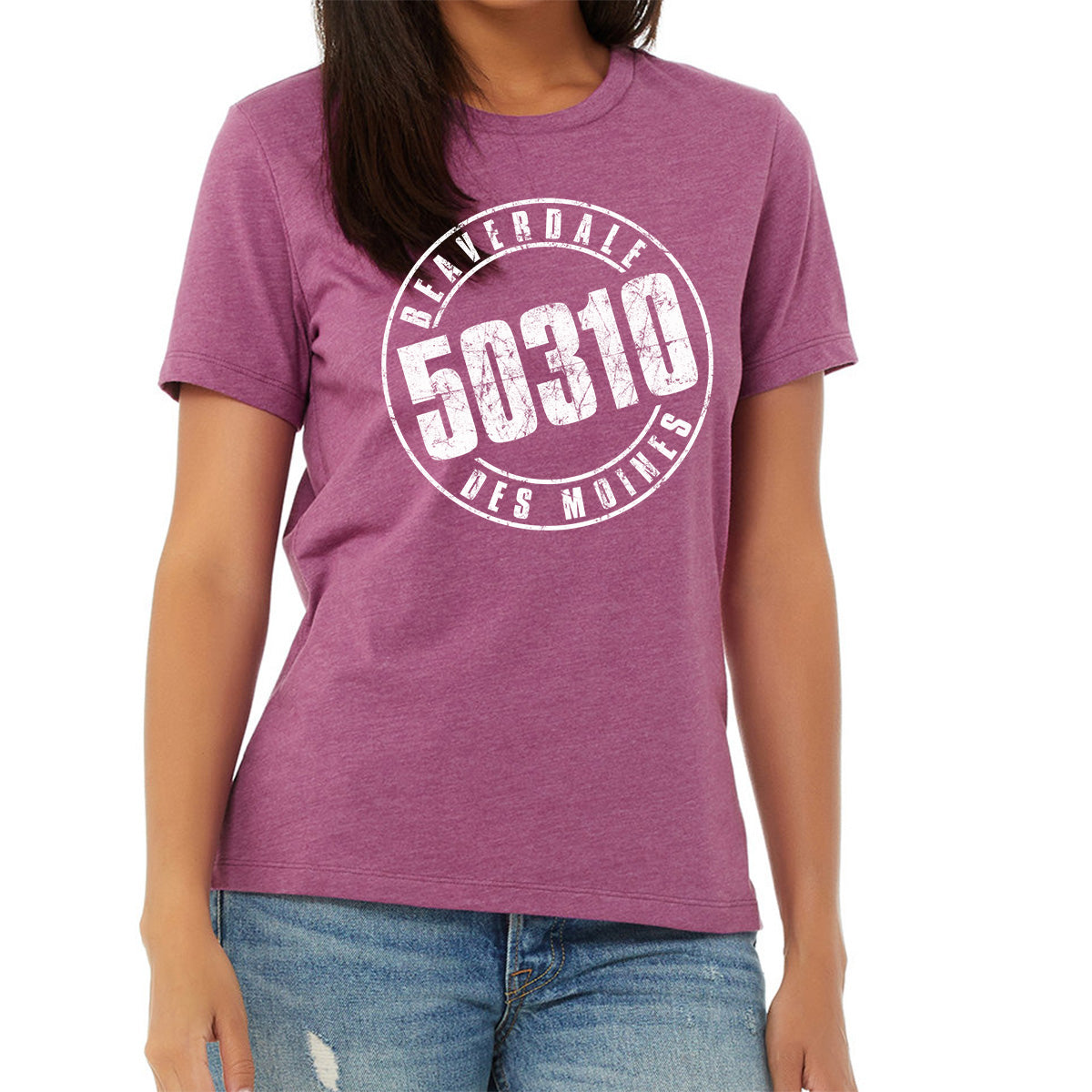 "50310" - Ladies' Relaxed Heather CVC Short-Sleeve T-Shirt