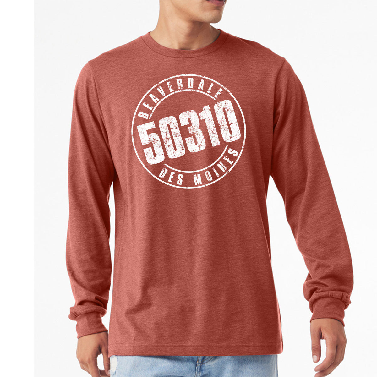 50310 Logo Unisex Heather CVC Long Sleeve T-Shirt