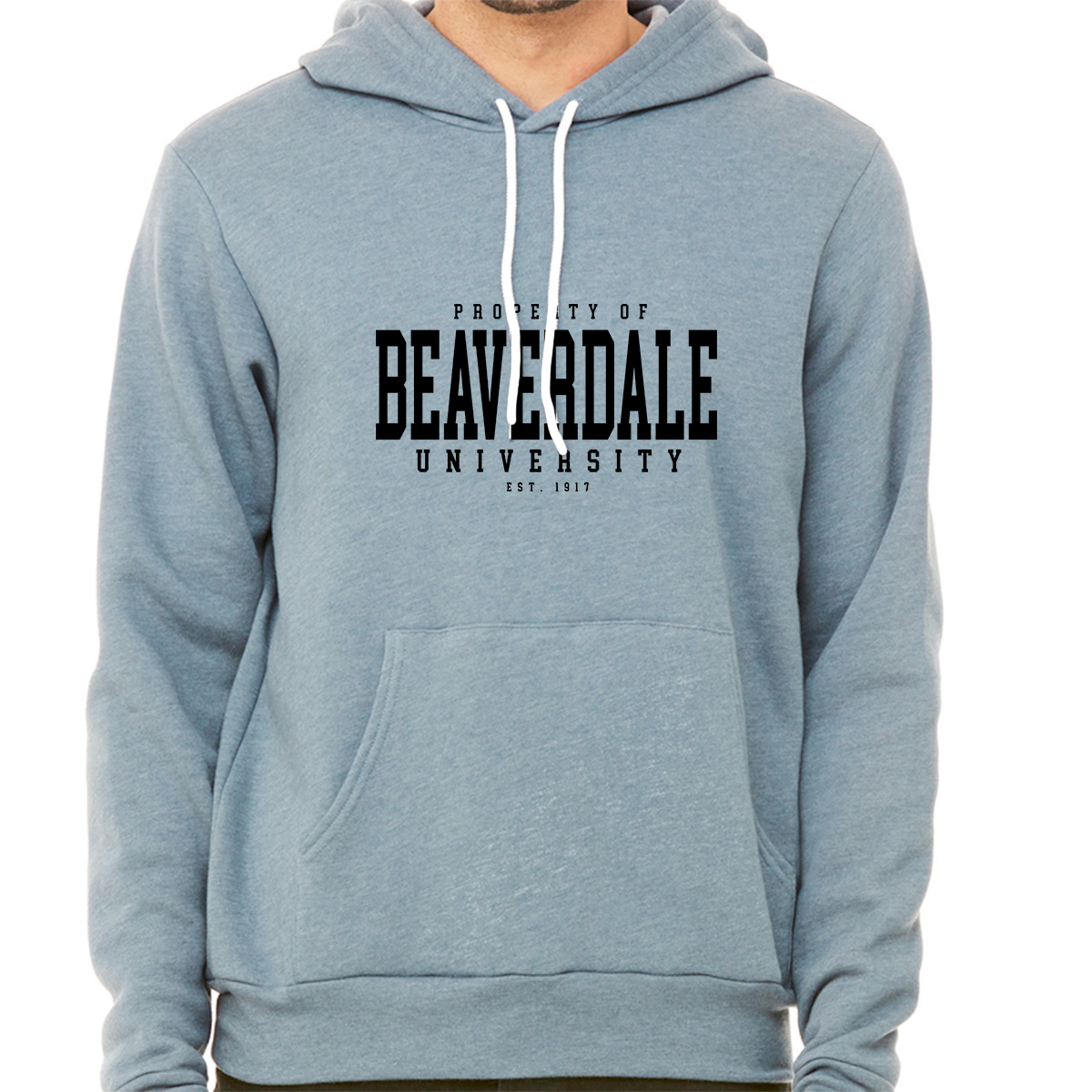 "Property of Beaverdale University" - Unisex Sponge Fleece Pullover Hoodie