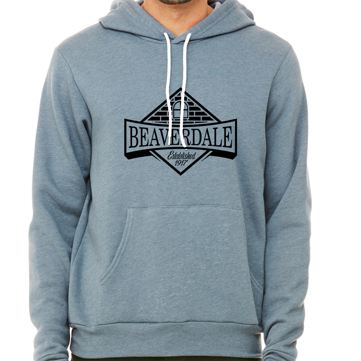 "Beaverdale Est. 1917 Crest" - Unisex Sponge Fleece Pullover Hoodie