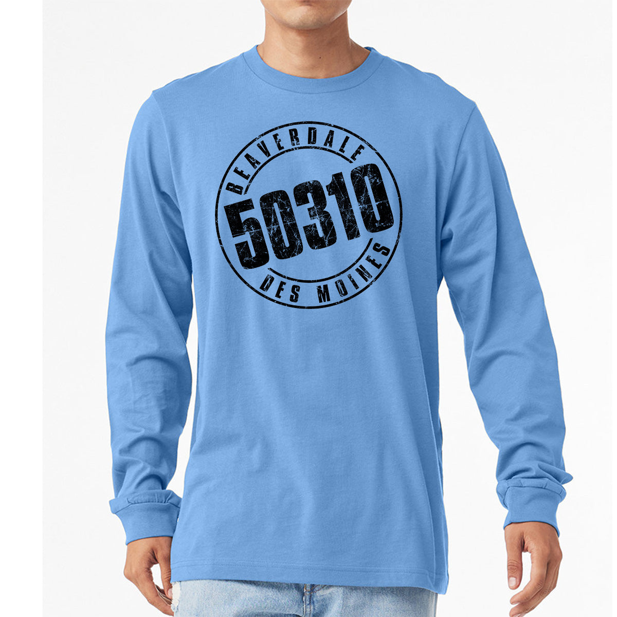 50310 Logo Unisex Heather CVC Long Sleeve T-Shirt