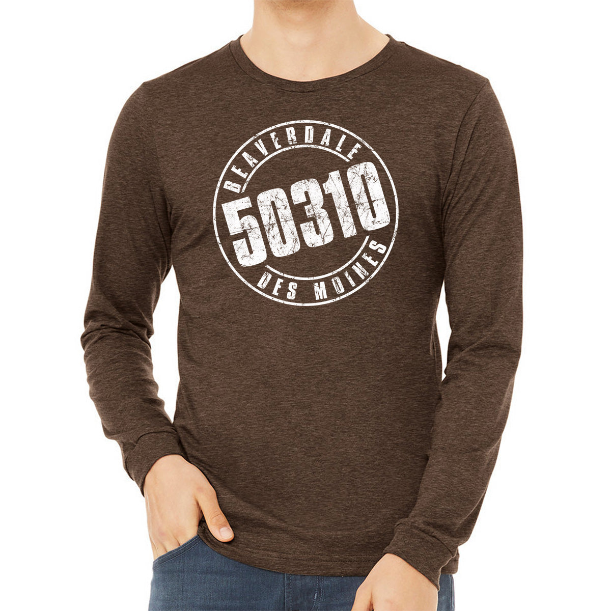 50310 Logo Unisex Heather CVC Long Sleeve T-Shirt