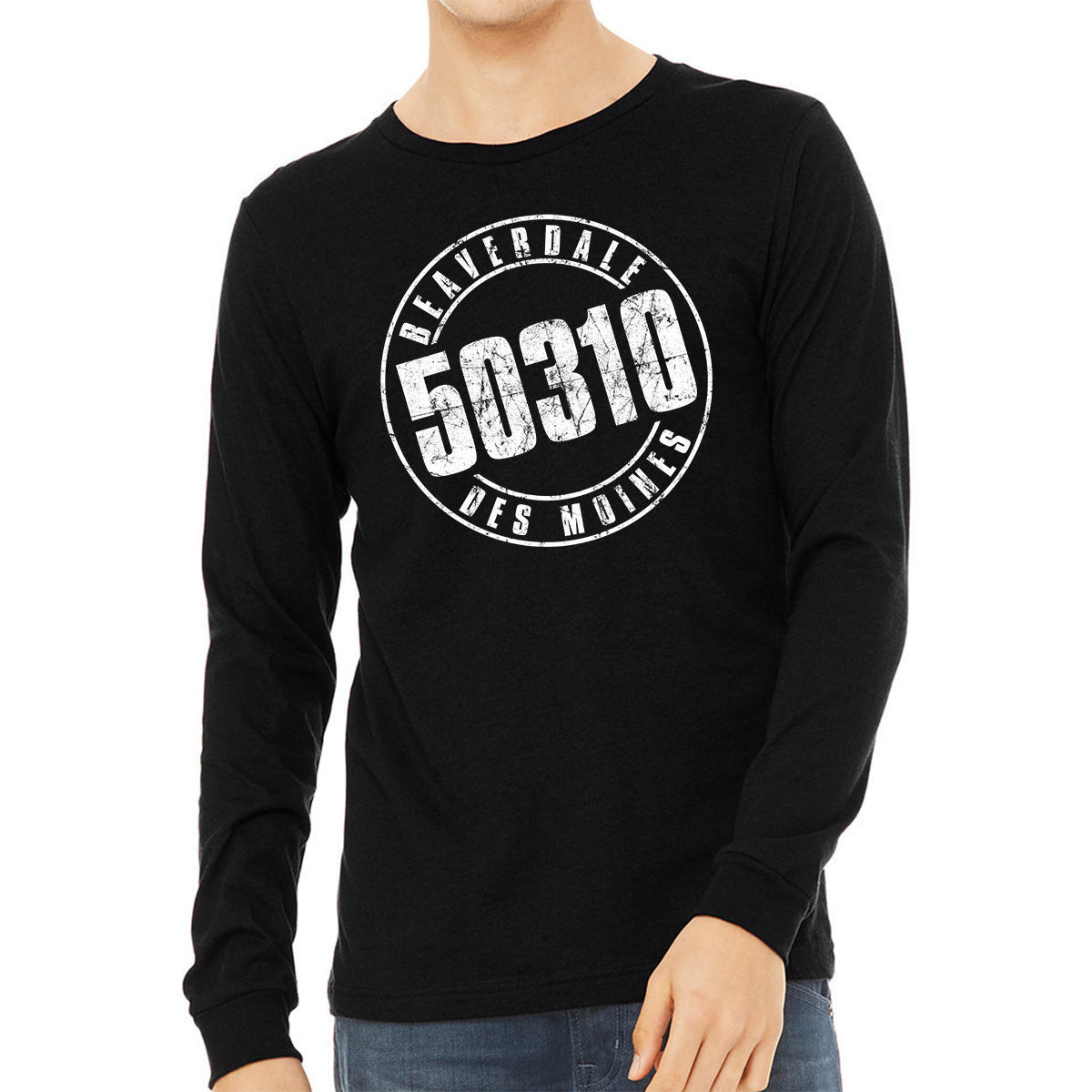 50310 Logo Unisex Heather CVC Long Sleeve T-Shirt