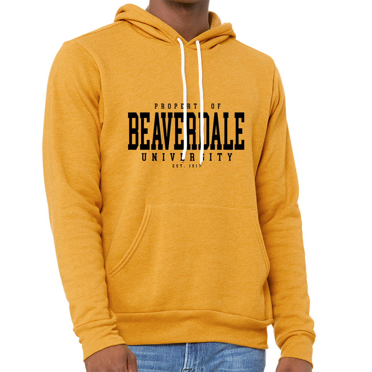 "Property of Beaverdale University" - Unisex Sponge Fleece Pullover Hoodie