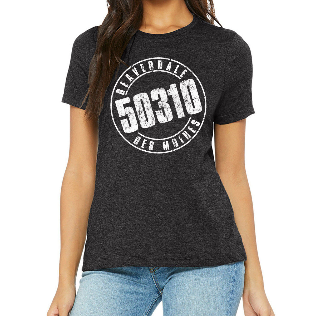 "50310" - Ladies' Relaxed Heather CVC Short-Sleeve T-Shirt