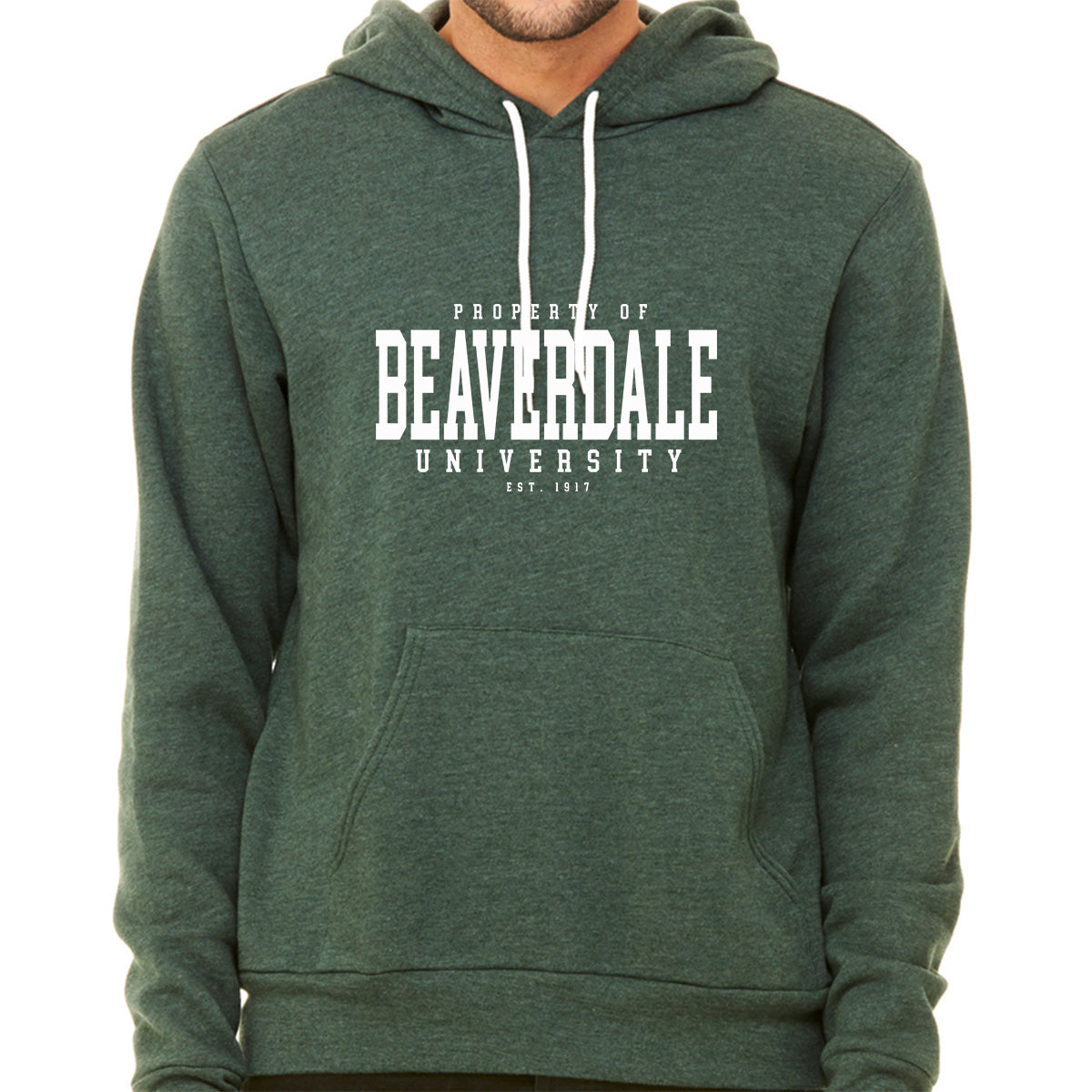 "Property of Beaverdale University" - Unisex Sponge Fleece Pullover Hoodie