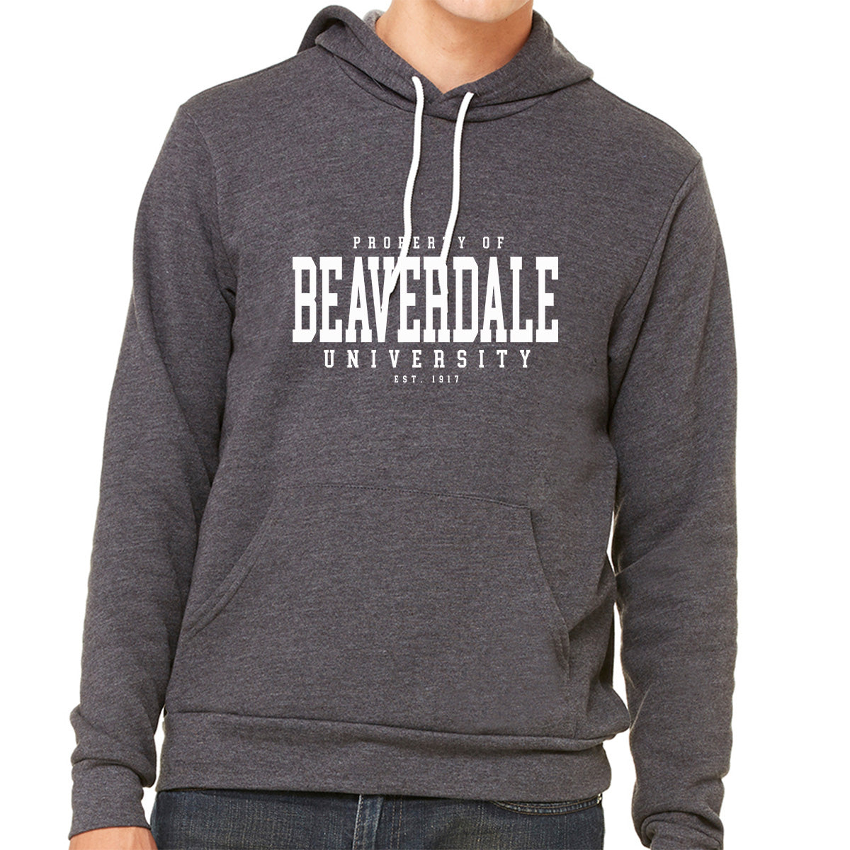 "Property of Beaverdale University" - Unisex Sponge Fleece Pullover Hoodie