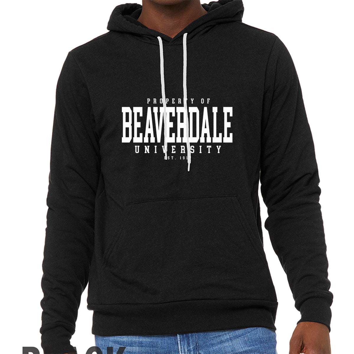 "Property of Beaverdale University" - Unisex Sponge Fleece Pullover Hoodie