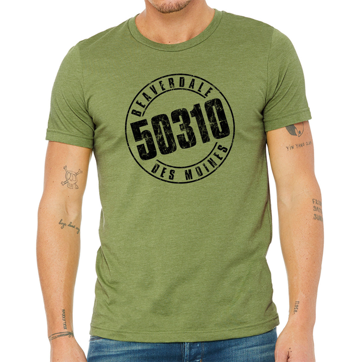 50310 Logo Unisex Heather CVC T-Shirt