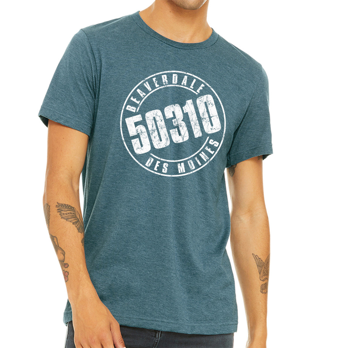 50310 Logo Unisex Heather CVC T-Shirt