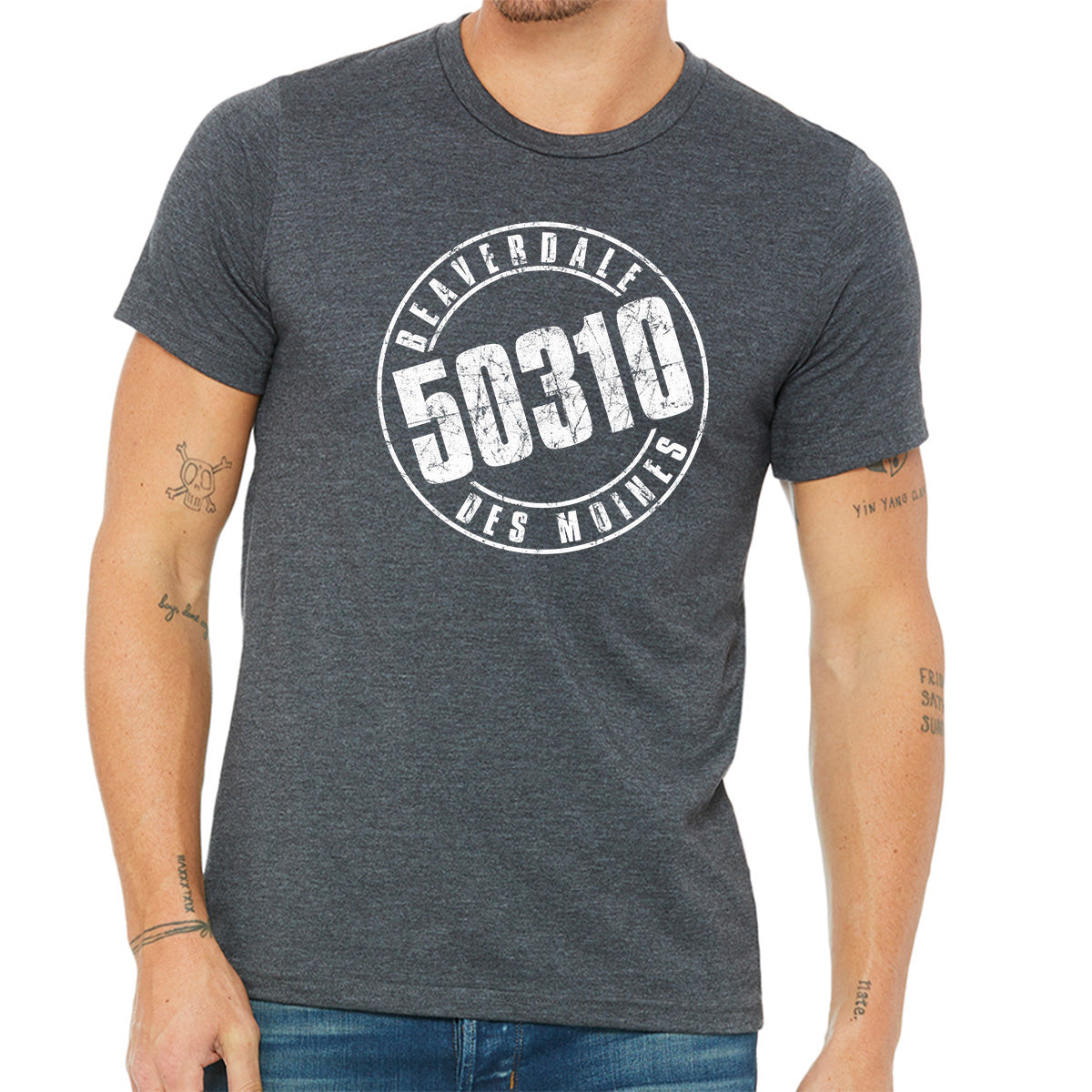 50310 Logo Unisex Heather CVC T-Shirt