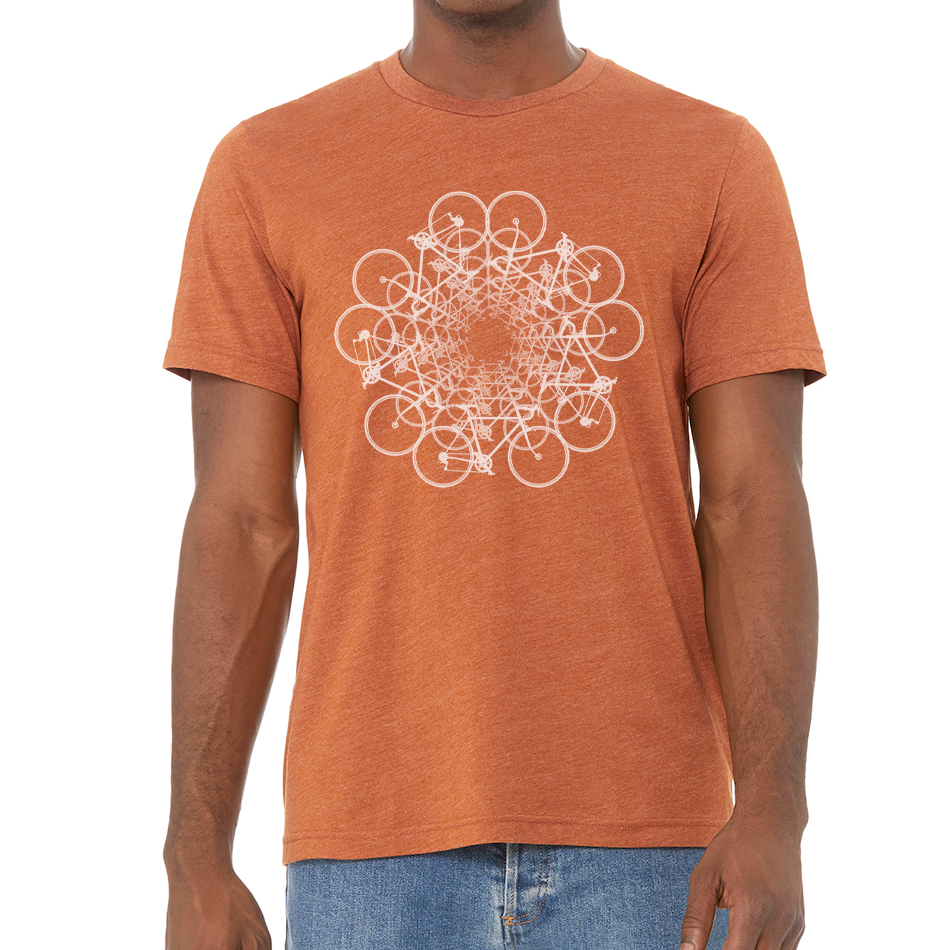 FLOWER CIRCLE: Unisex Heather CVC T-Shirt