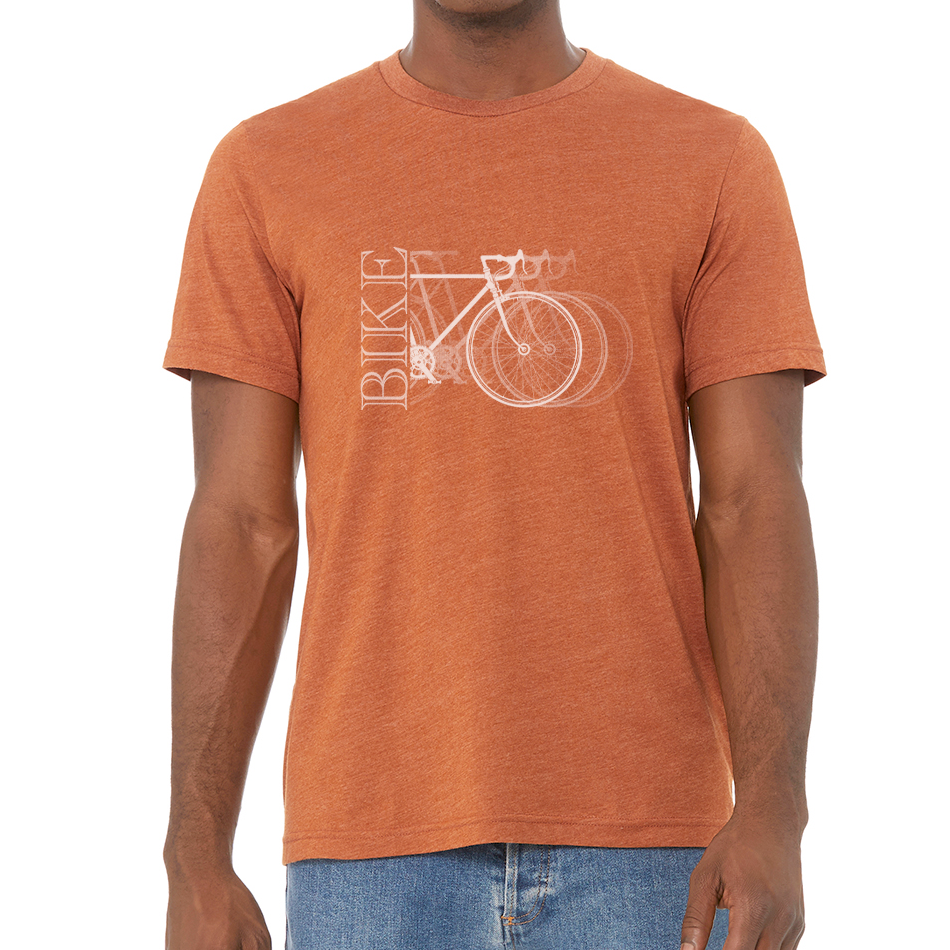 BIKE X3: Unisex Heather CVC T-Shirt