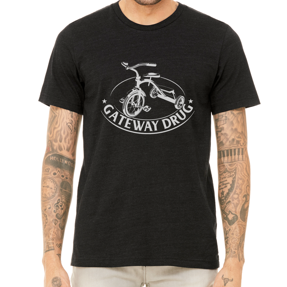 GATEWAY DRUG DESIGN: Unisex Heather CVC T-Shirt