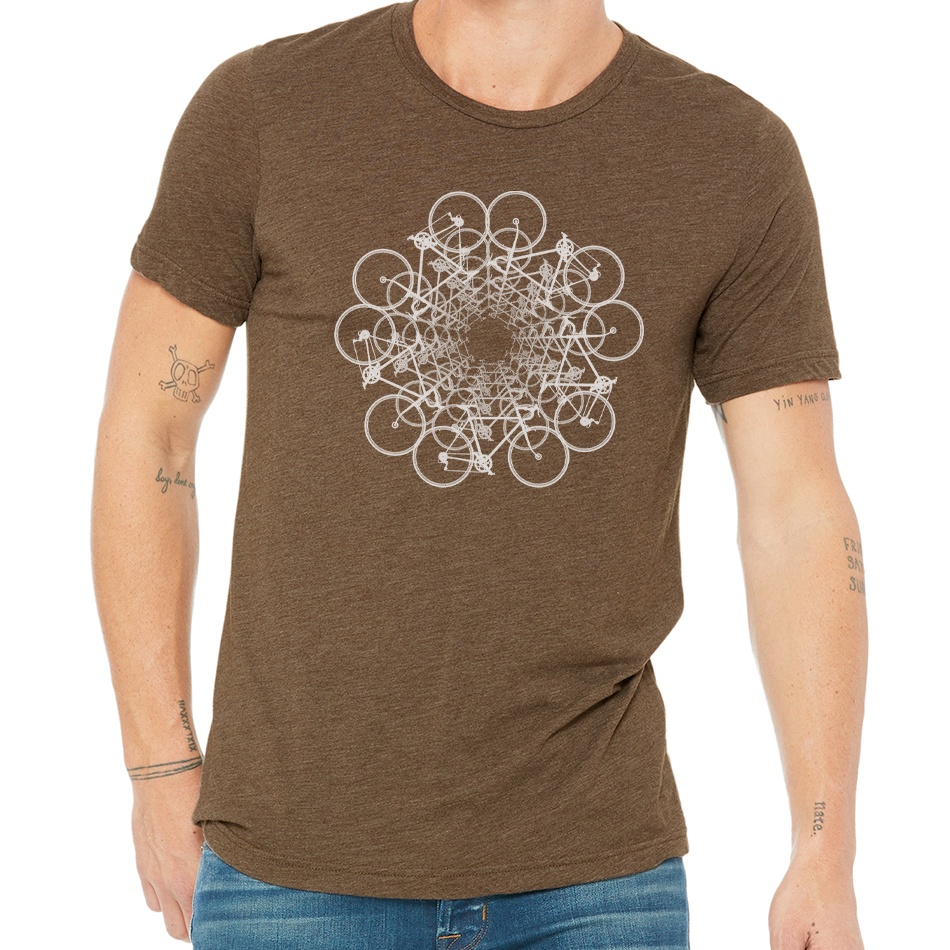 FLOWER CIRCLE: Unisex Heather CVC T-Shirt