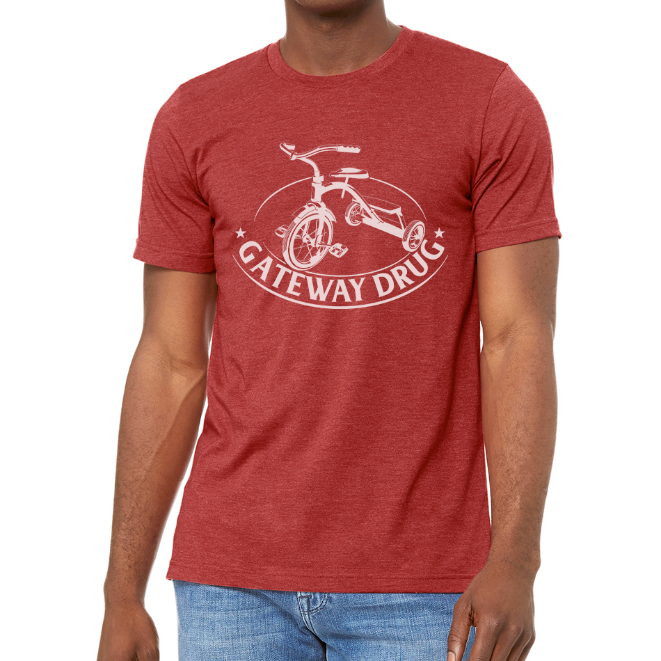 GATEWAY DRUG DESIGN: Unisex Heather CVC T-Shirt