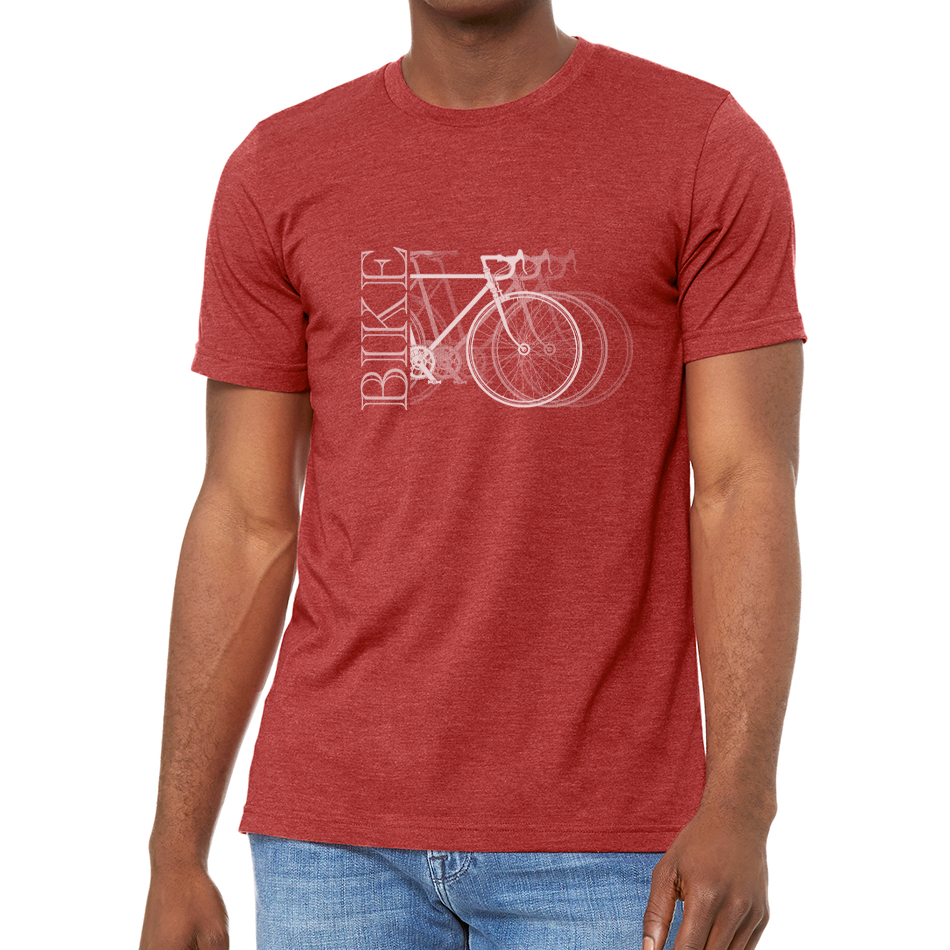 BIKE X3: Unisex Heather CVC T-Shirt