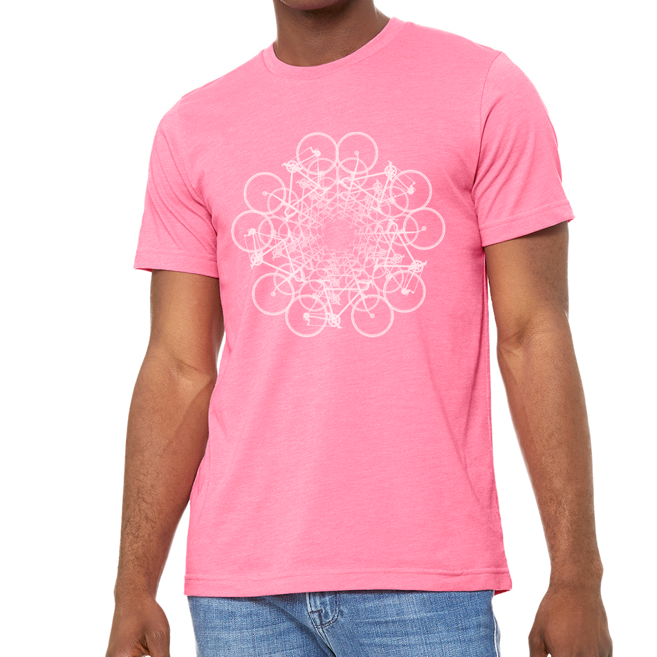 FLOWER CIRCLE: Unisex Heather CVC T-Shirt