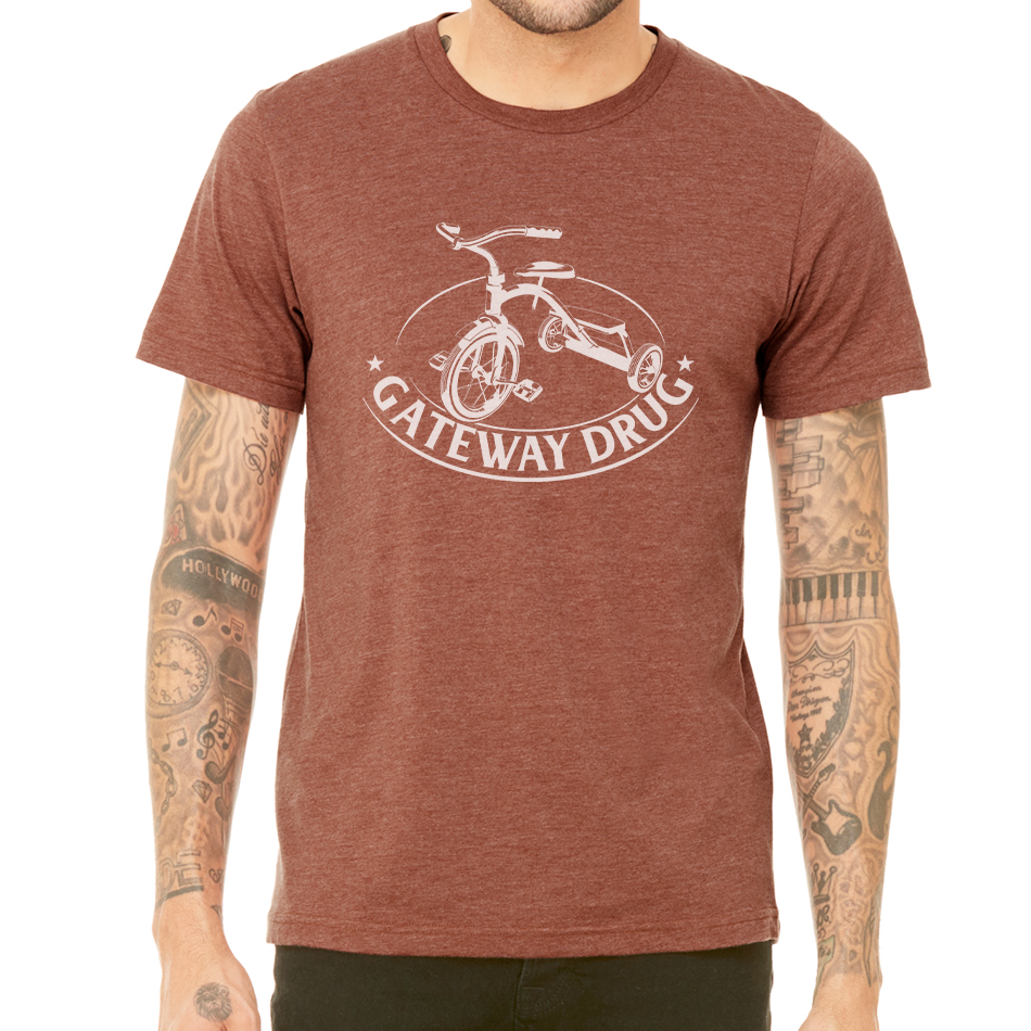 GATEWAY DRUG DESIGN: Unisex Heather CVC T-Shirt