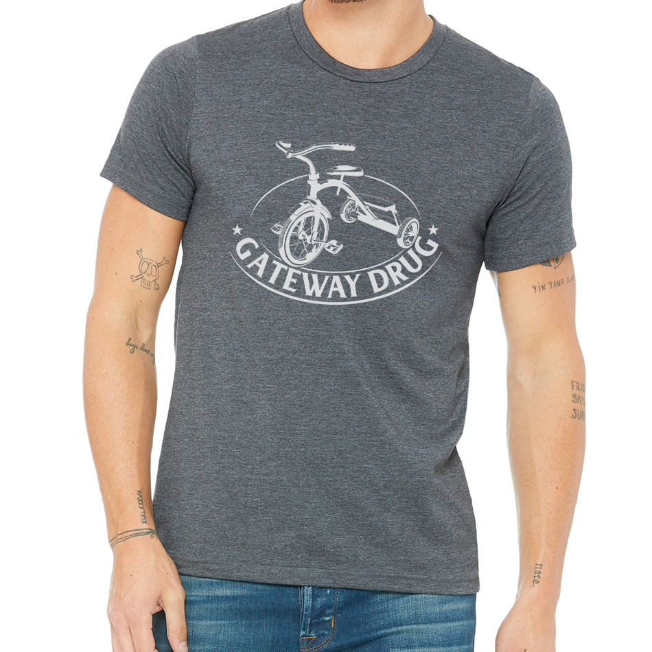 GATEWAY DRUG DESIGN: Unisex Heather CVC T-Shirt