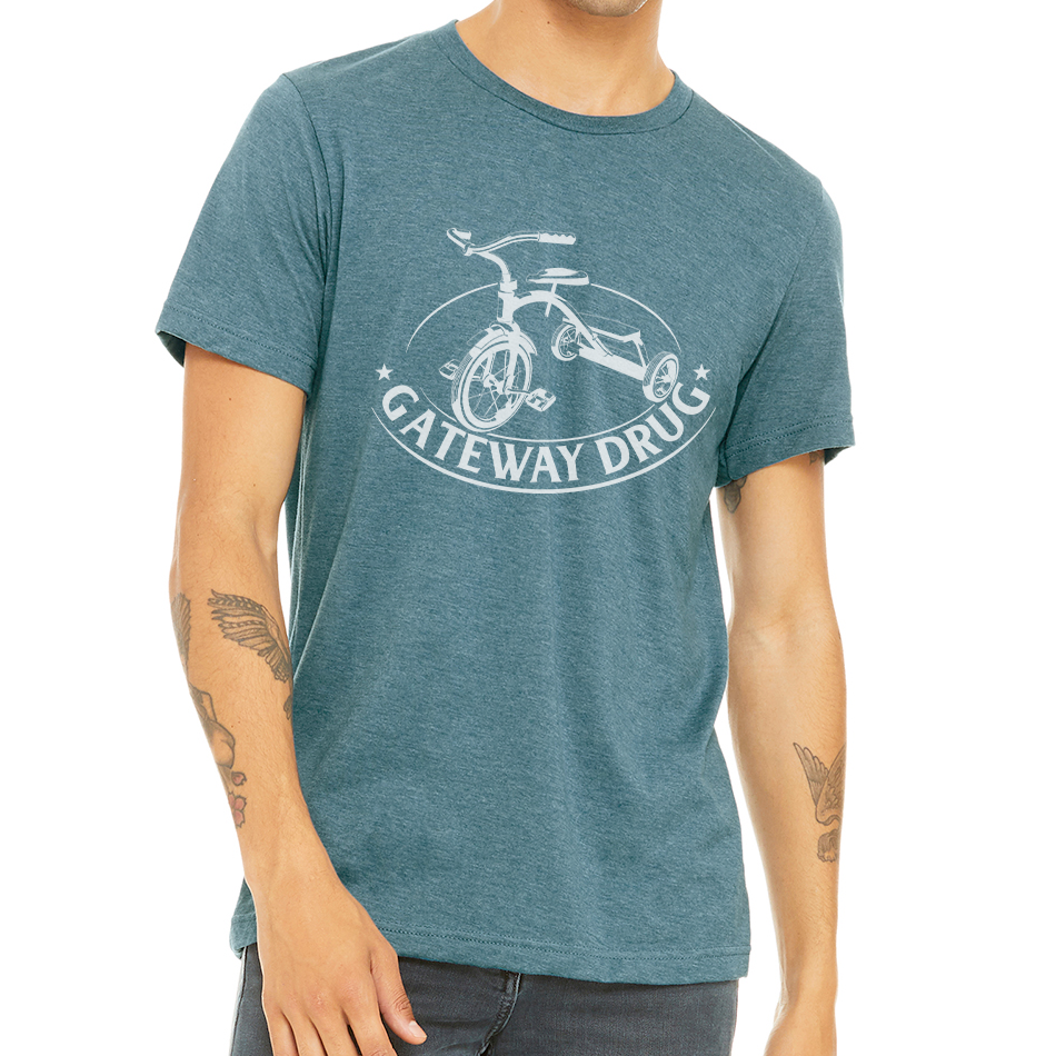 GATEWAY DRUG DESIGN: Unisex Heather CVC T-Shirt