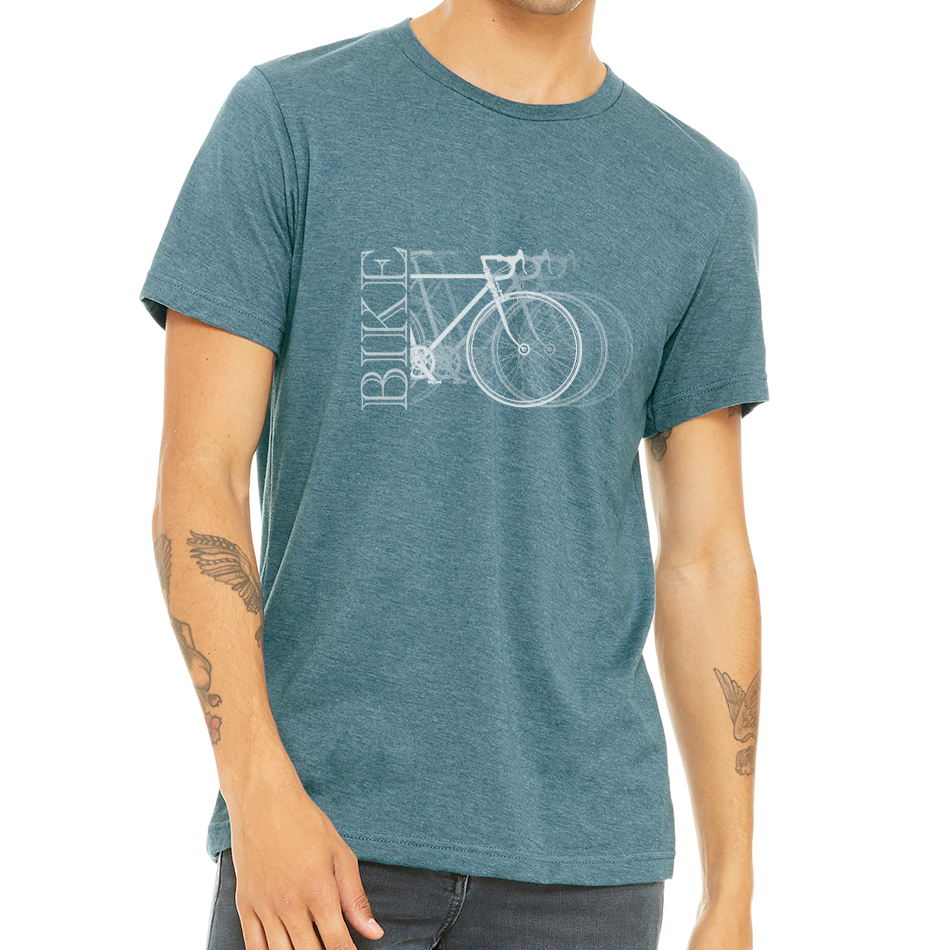 BIKE X3: Unisex Heather CVC T-Shirt