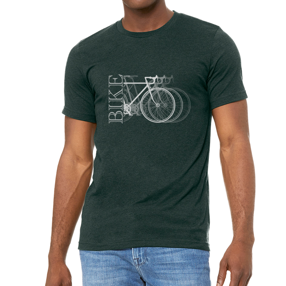 BIKE X3: Unisex Heather CVC T-Shirt