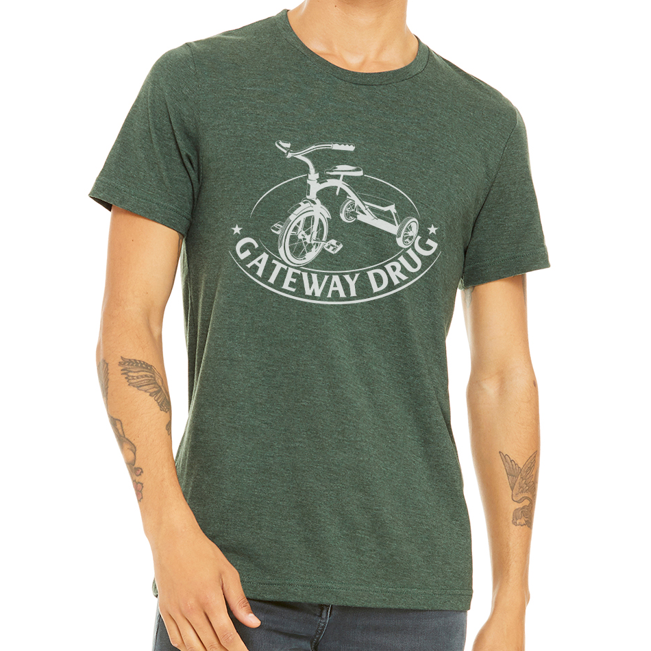 GATEWAY DRUG DESIGN: Unisex Heather CVC T-Shirt