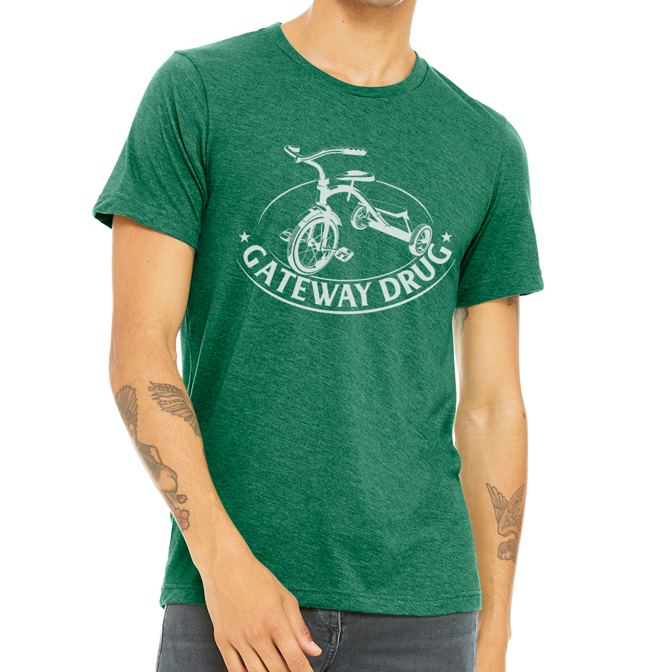 GATEWAY DRUG DESIGN: Unisex Heather CVC T-Shirt