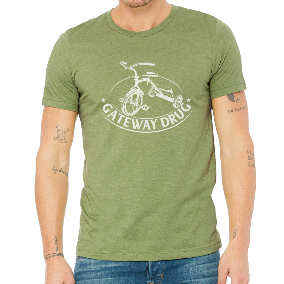 GATEWAY DRUG DESIGN: Unisex Heather CVC T-Shirt