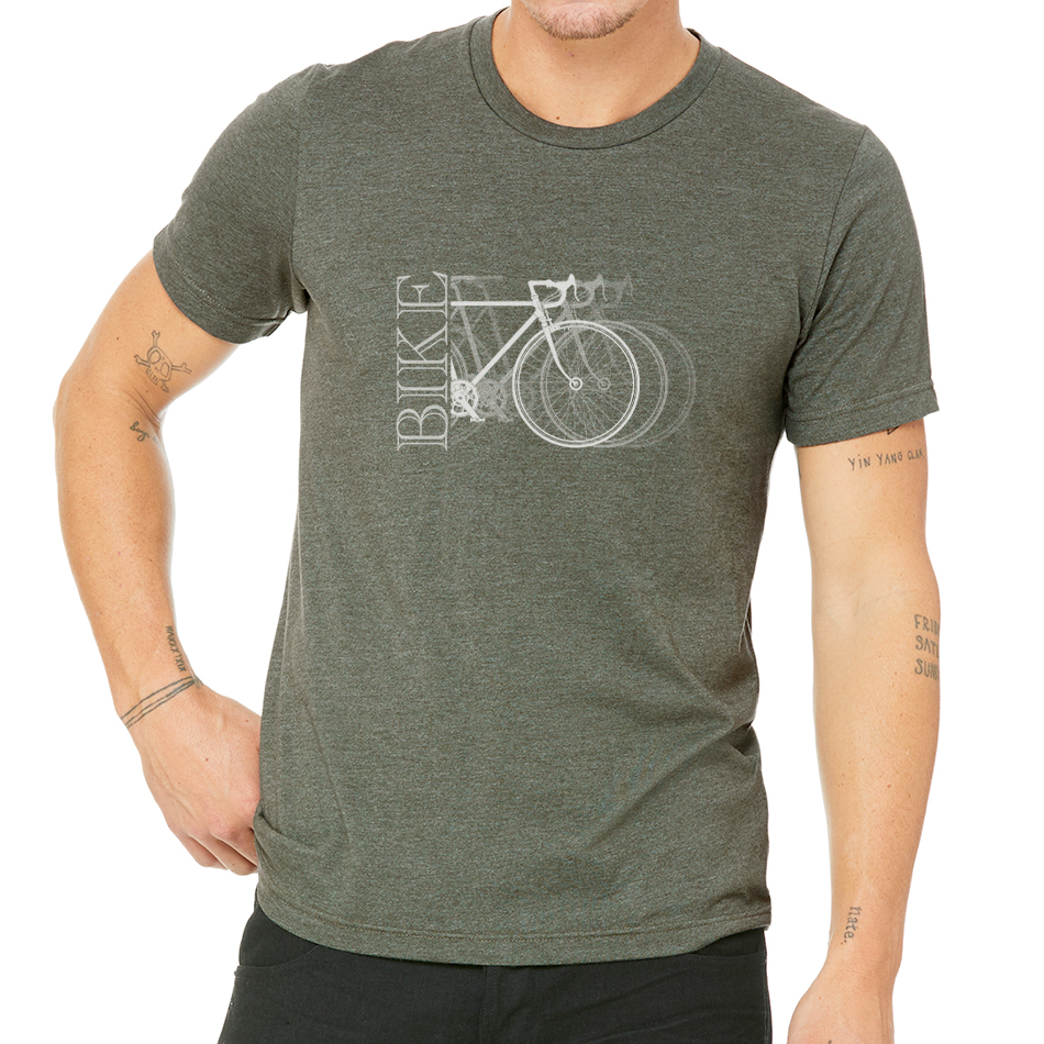 BIKE X3: Unisex Heather CVC T-Shirt