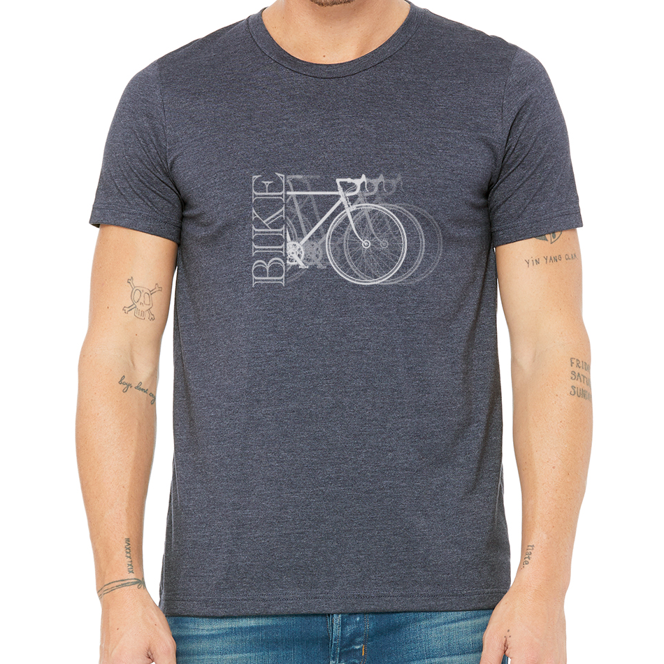 BIKE X3: Unisex Heather CVC T-Shirt