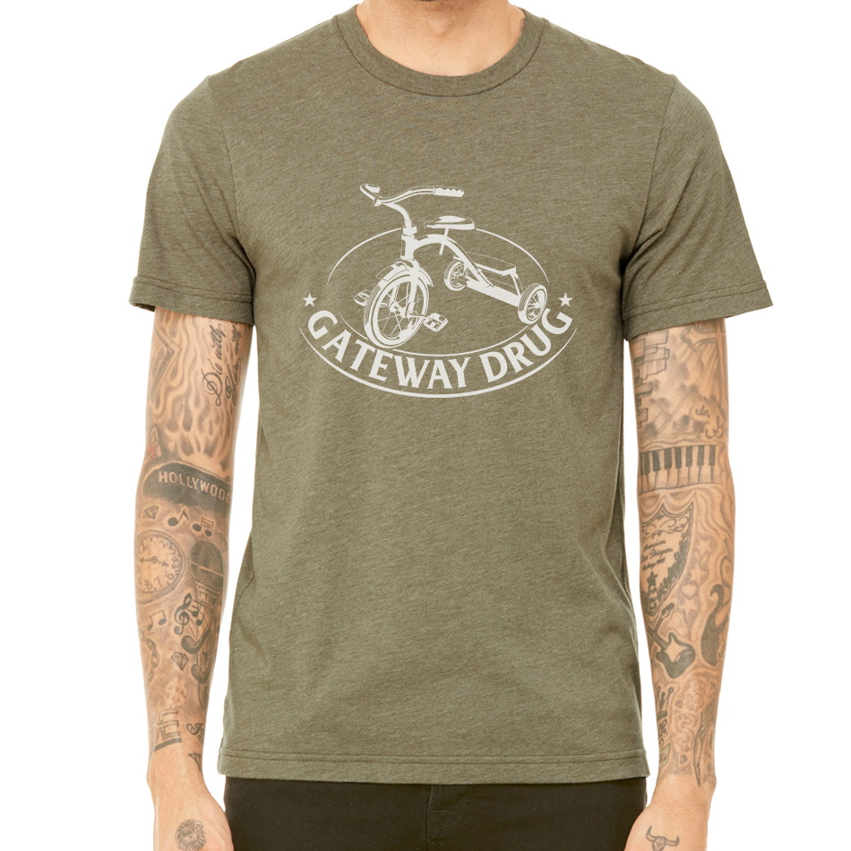 GATEWAY DRUG DESIGN: Unisex Heather CVC T-Shirt