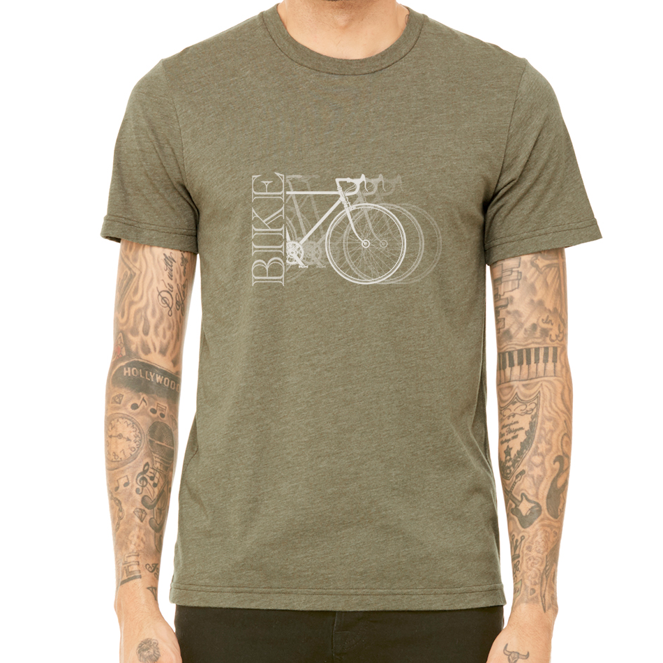 BIKE X3: Unisex Heather CVC T-Shirt
